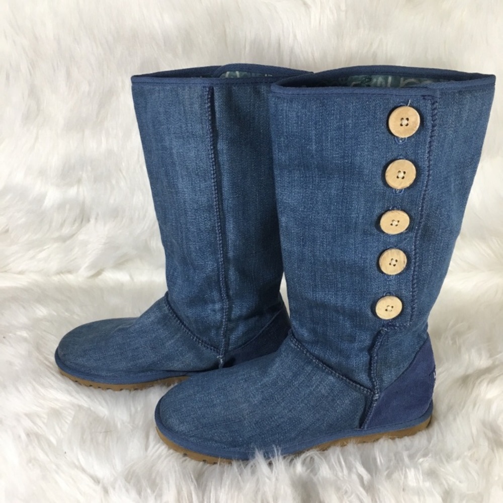 Ugg boots - Ugg Blue Denim Boots Size 8